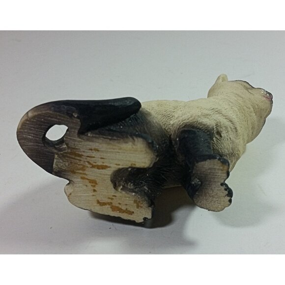 Vintage Siamese Cat Figurine 3in Tall Kitten Figurine Seal Point Home Decor - Picture 6 of 6